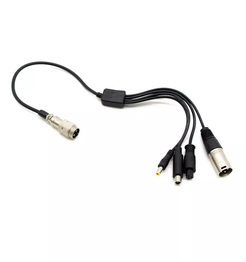 Įkrovimo laido adapteris GX16 į DC/XLR/GX12