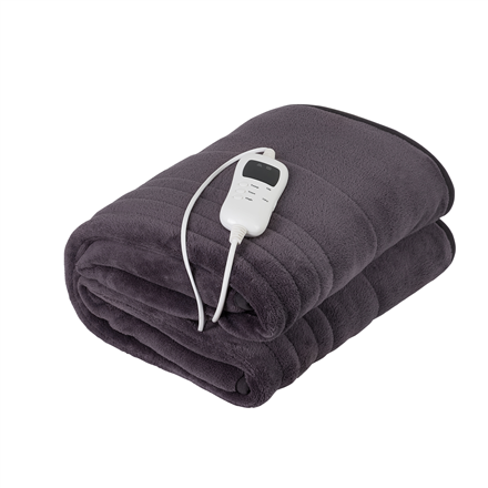 Camry | Electric blanket | CR 7418 | Number of heating levels 7 | Number of persons 1 | Washable | Coral fleece | 110-120 W | Brown|CR 7418