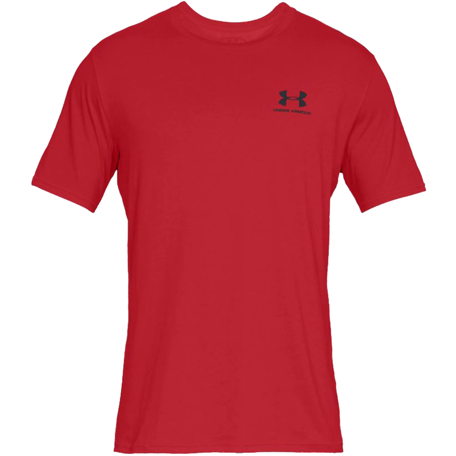 Vyriški "Under Armour Sportstyle Left Chest SS" Marškinėliai Raudoni 1326799 600