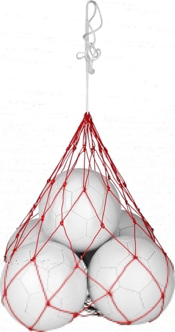 Tinklas 5 kamuoliams AVENTO 75MB Red/White