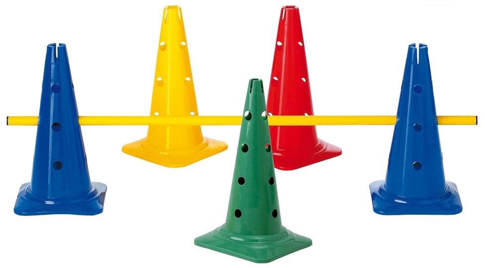 Estafečių kūgis 50cm 12 sk. red