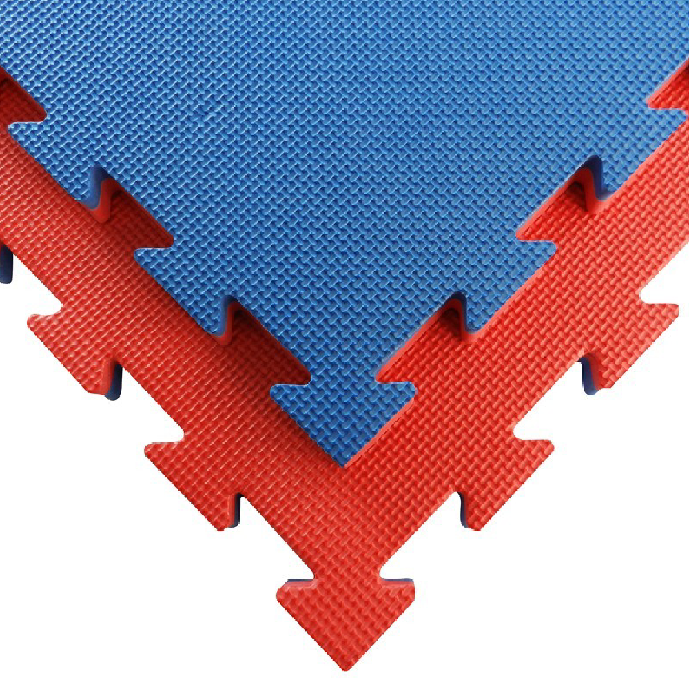 Grindų Danga Tatami E40S Raudona Mėlyna 100x100x4 Tankis 80 kg/m³