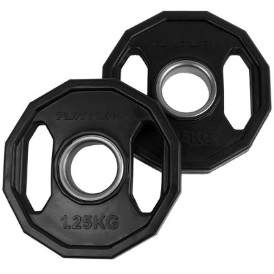 Olimpiniai gumuoti svarmenys TUNTURI 1,25-25kg (Svoris: 1 x 10 kg)