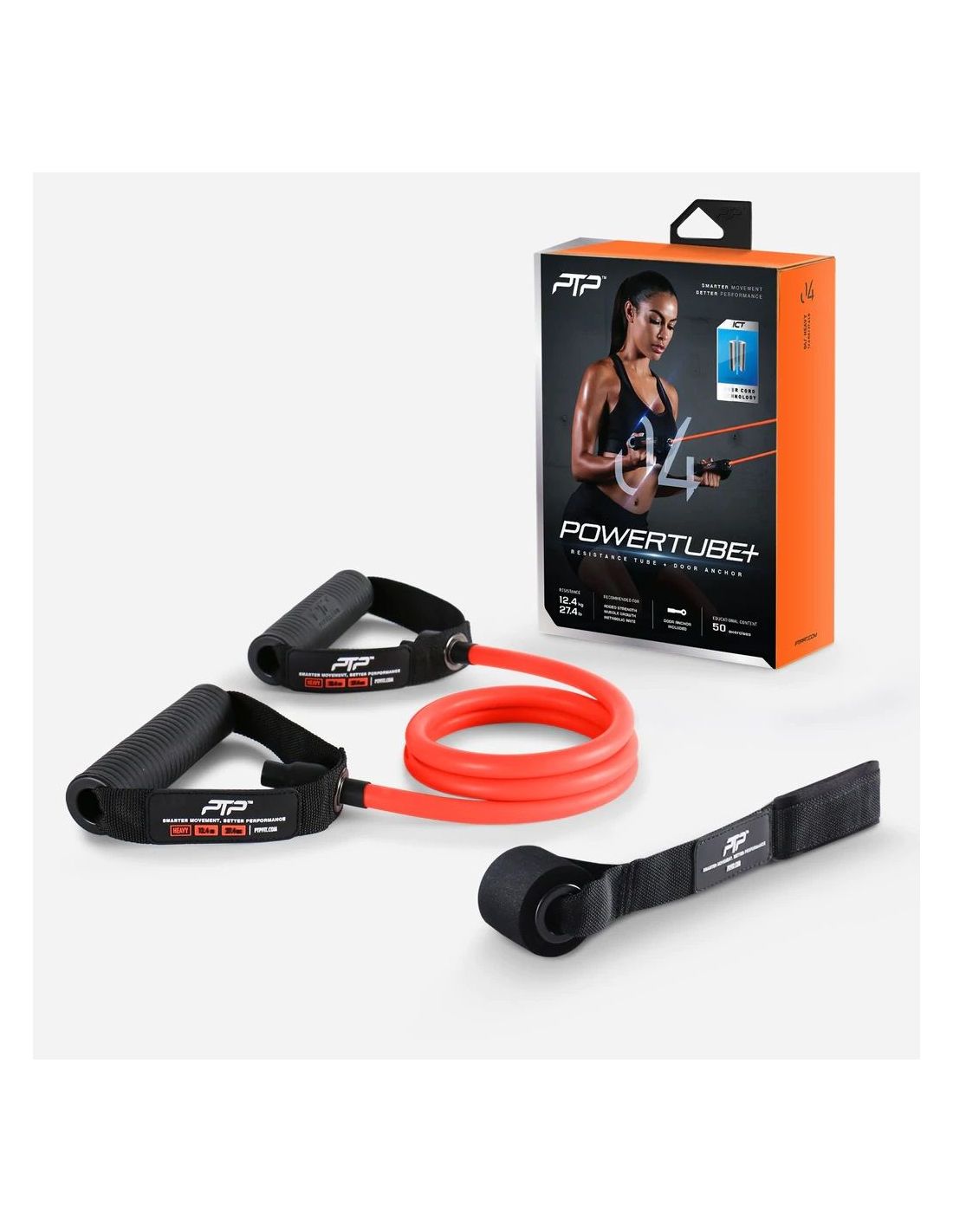 Pasipriešinimo guma su rankenomis PTP "POWERTUBE+HEAVY"