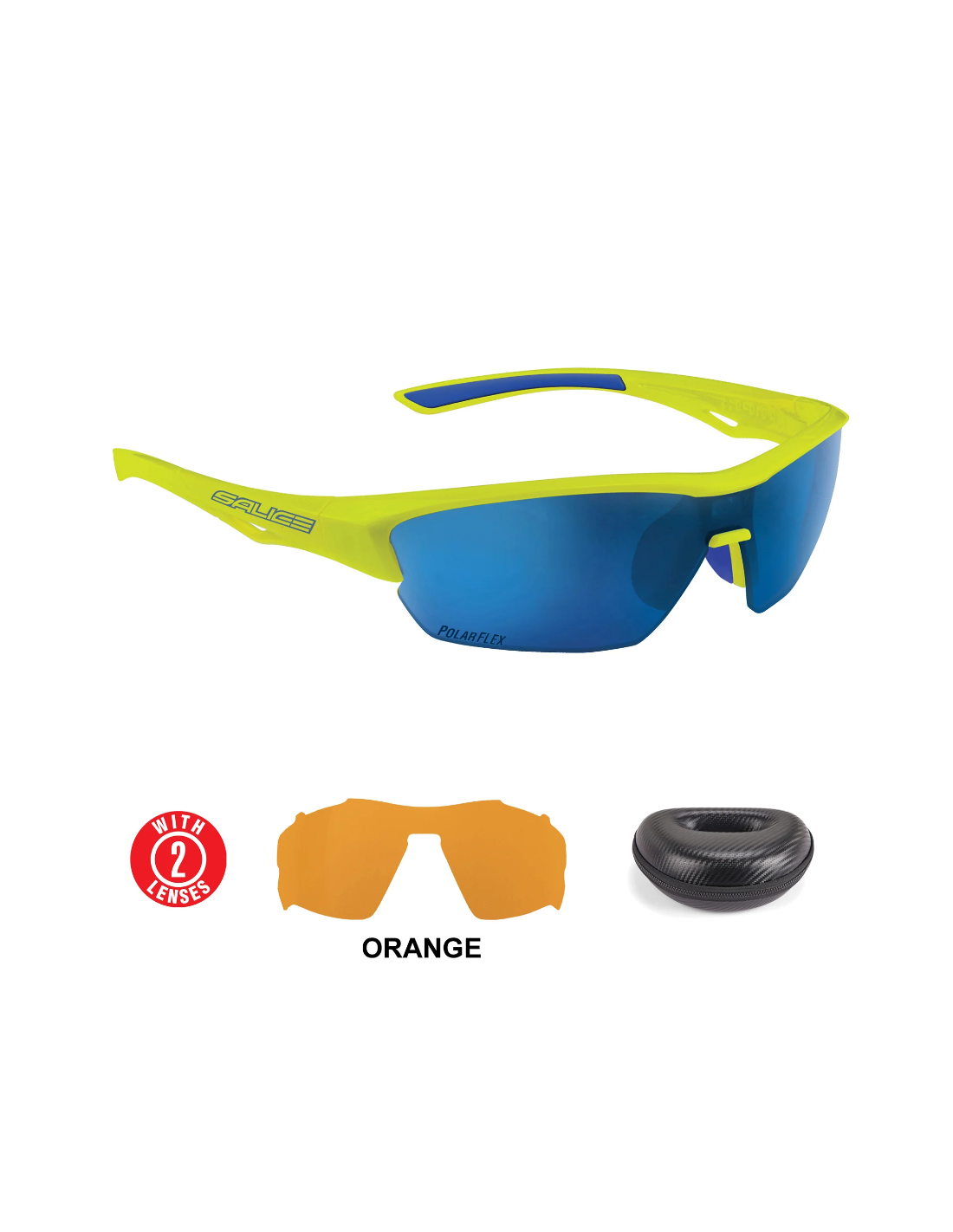 Akiniai SALICE "011 RWP MIRROR POLARISED YELLOW"