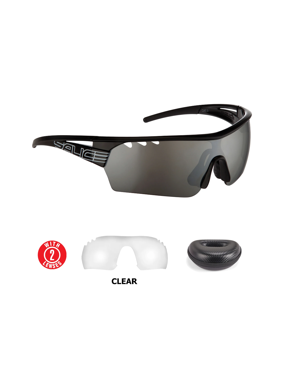Akiniai SALICE "006 RW MIRROR BLACK"