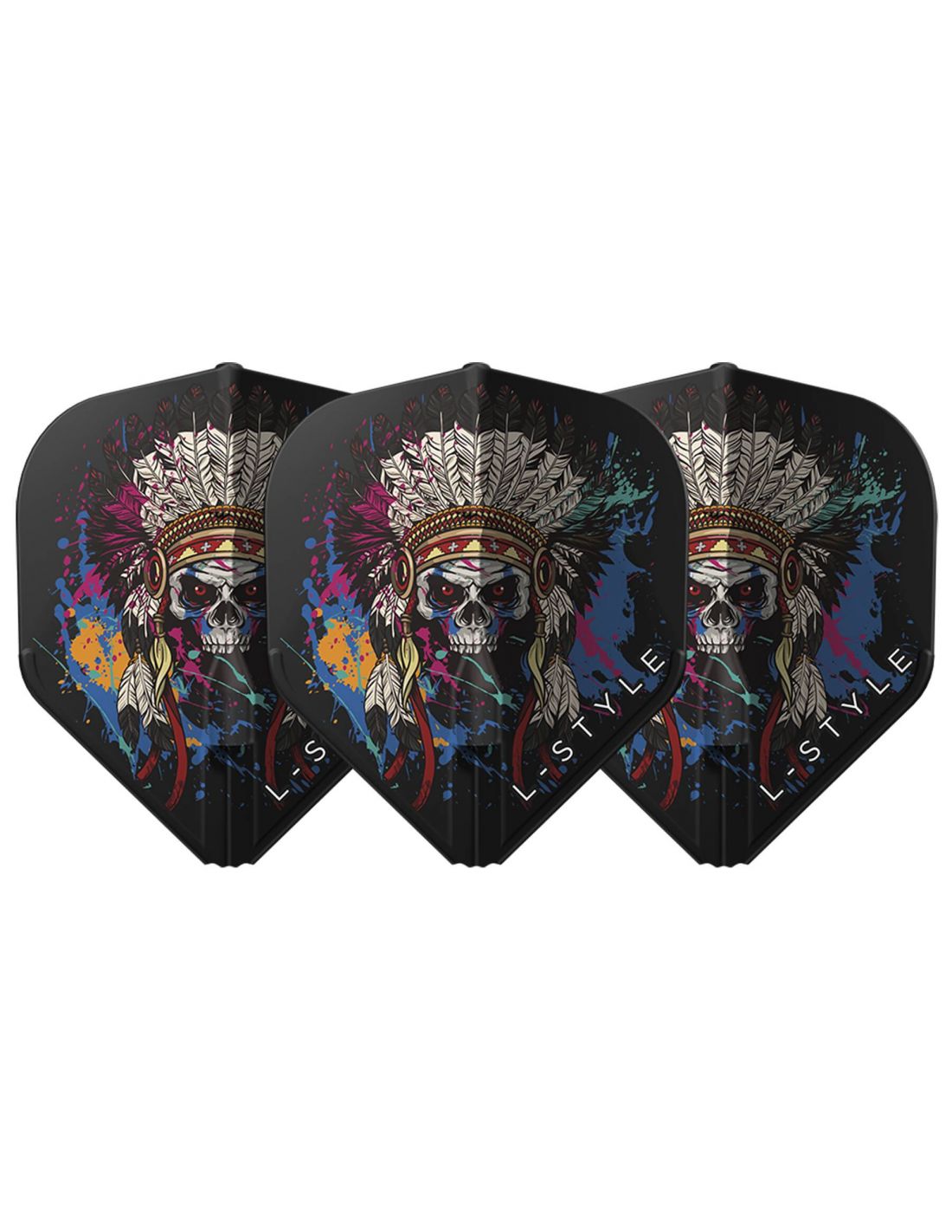 L-Style sparneliai EZ L-1 "CHIEF SKULL" (black)