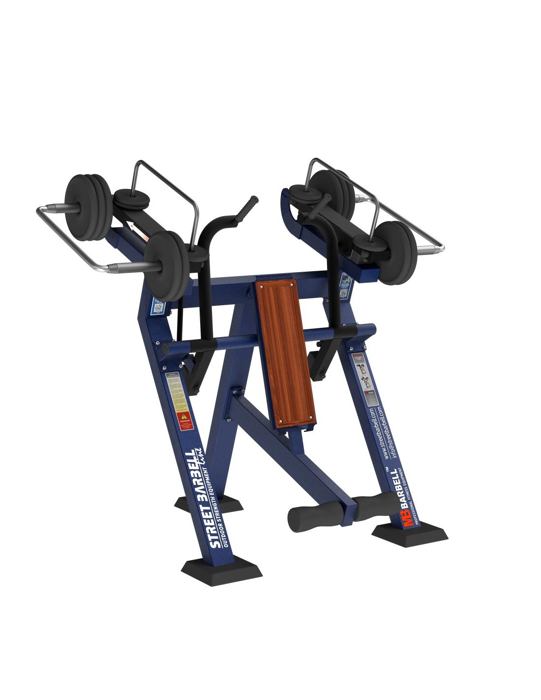 Streetbarbell MB 7.51 - Pilvo presas stovint su svorių bloku