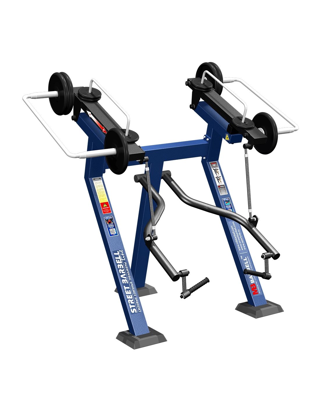 Streetbarbell MB 7.39 - Bicepsas stovint su svorių bloku