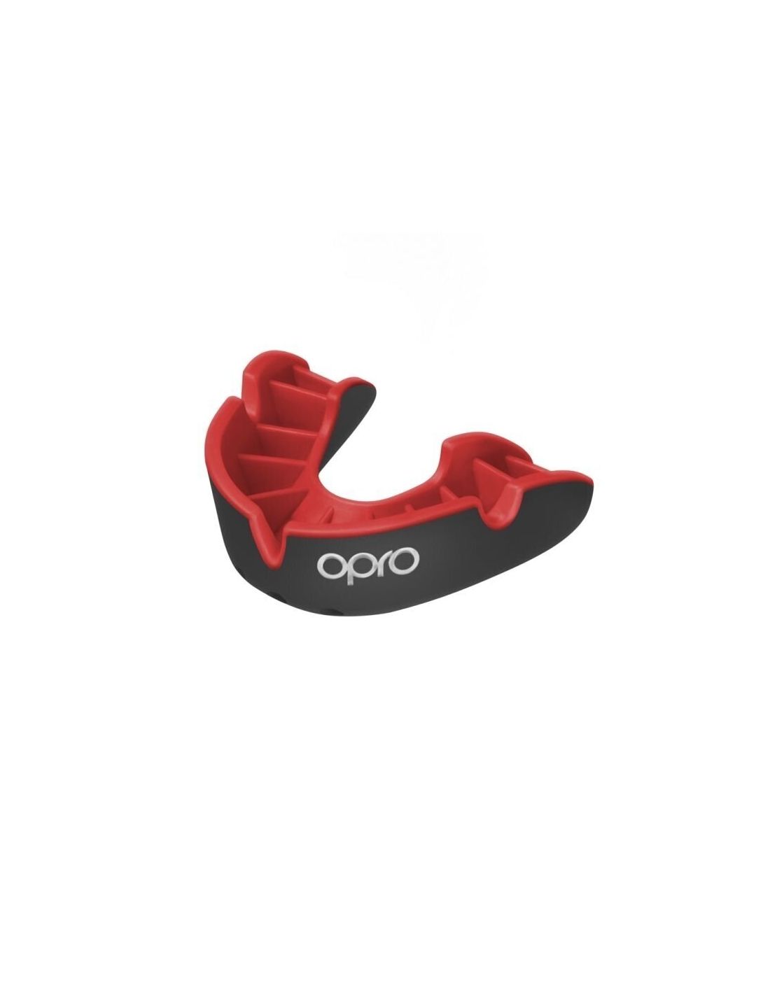 "OPRO" dantų apsauga Self-Fit Silver - Black/Red (Adult 10+)