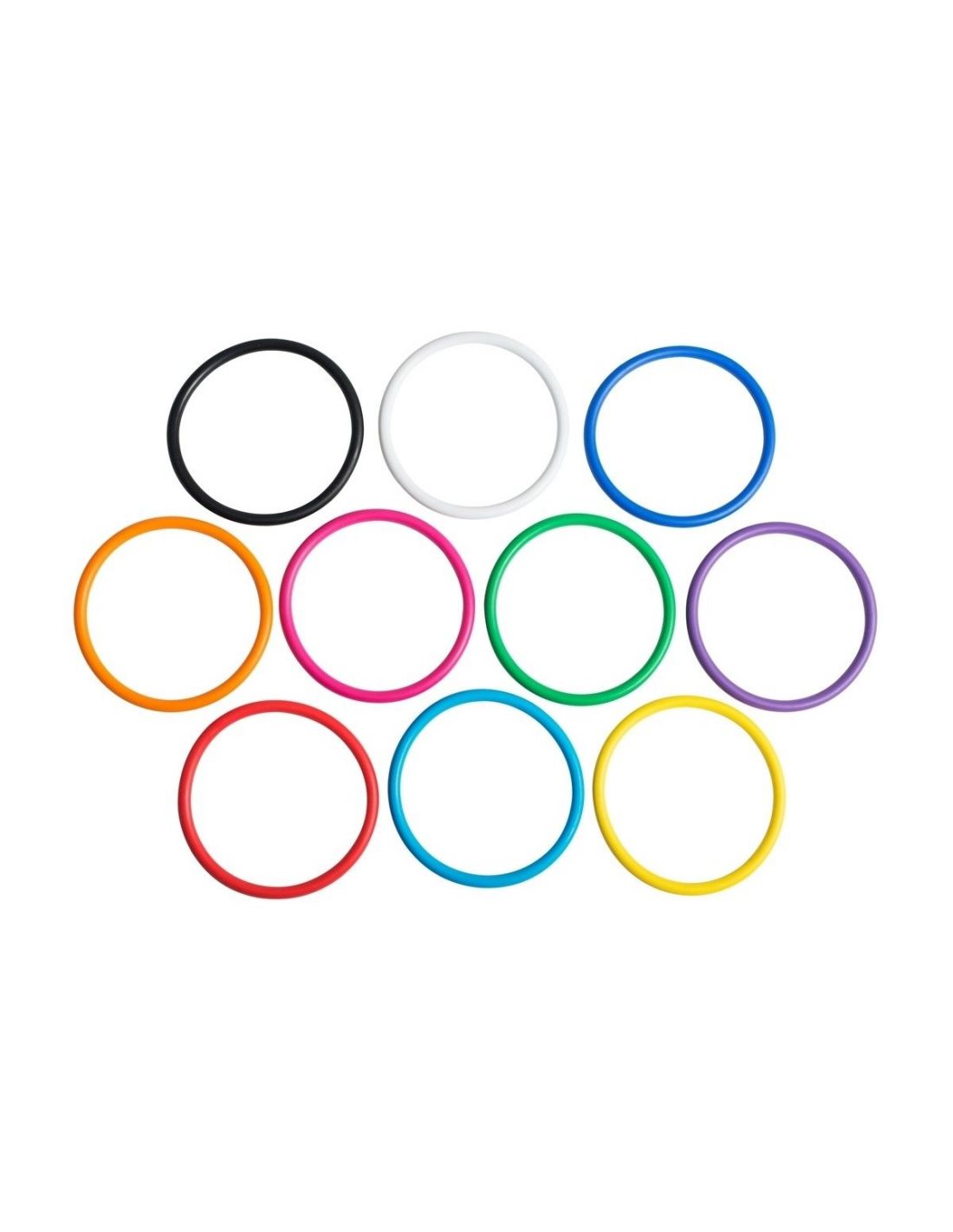 Spalvotų žiedų komplektas Spordas "Activity Tossing Rings" (10 vnt)
