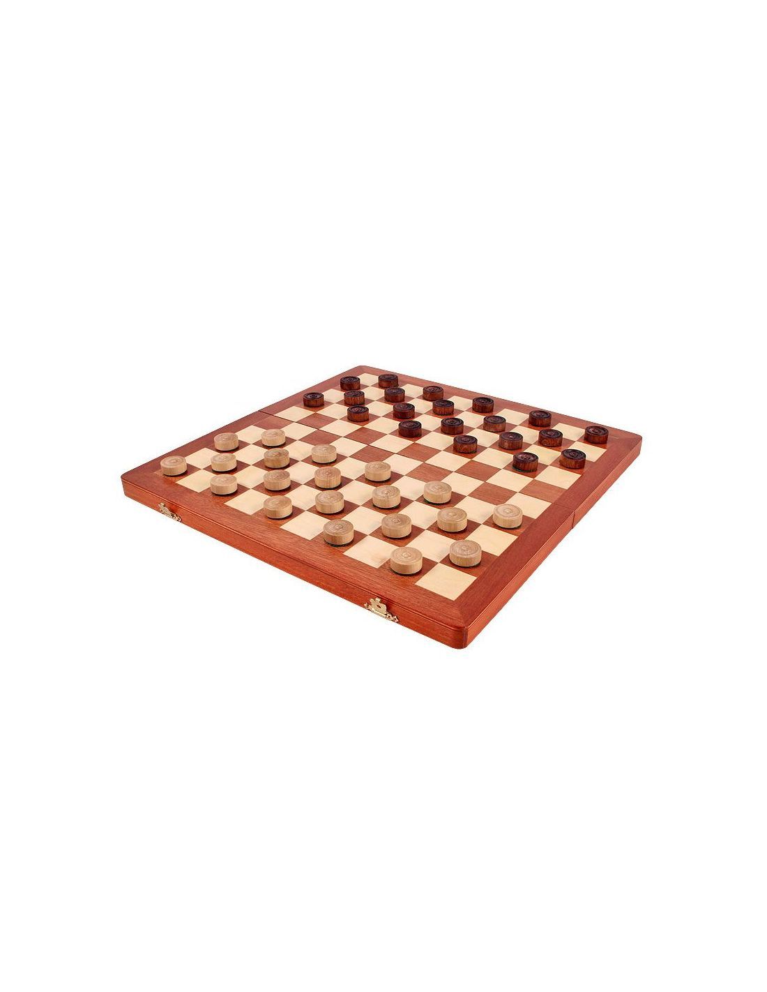 Medinės šaškės Sunrise "CHECKERS 100 FIELDS" (CHW81A INTARSY)