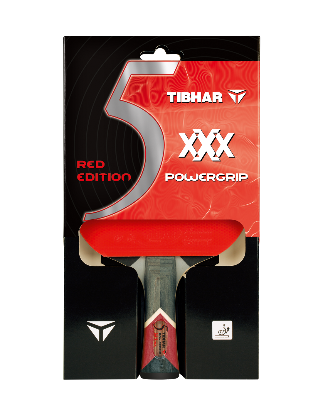 Stalo teniso raketė TIBHAR "XXX POWERGRIP RED EDITION"