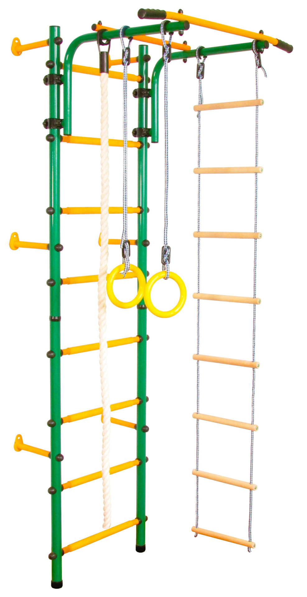 Sporto kompleksas (gimnastikos sienelė) JUNIOR ATLET žalia-geltona, 220x60cm