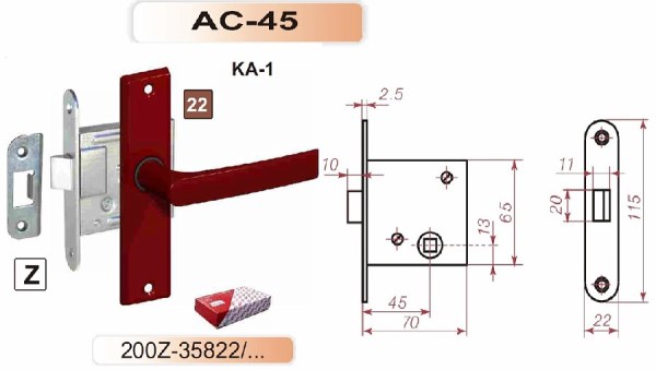 Spragtukas durims su rankenomis rudos spalvos AC45 200Z-35822/22