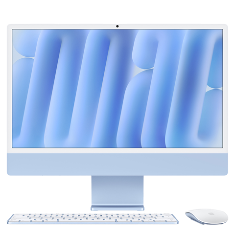 iMac 24” (2024) 4.5K Retina stacionarus kompiuteris + klaviatūra ir pelė