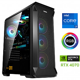 Core i5-13400F 16GB 512GB NVME 1TB HDD RTX 4070 NoOs Stacionarus kompiuteris