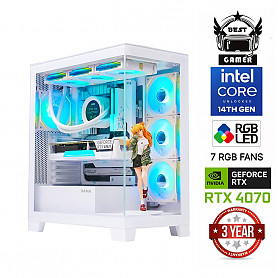 Core i7-14700F 64GB 512GB SSD RTX 4070 12GB NoOS Stacionarus kompiuteris