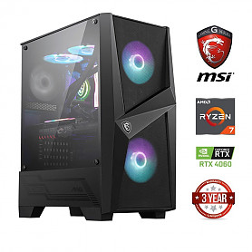 Ryzen 7 5700G 32GB 512GB SSD 2TB HDD RTX 4060 NoOs Stacionarus kompiuteris