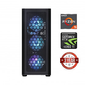 Ryzen 5 7600 16GB 512GB SSD NVME RTX 4060 Ti NoOs Stacionarus kompiuteris