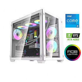 Core i5-14400F 32GB 1TB SSD 1TB HDD RTX 4060 8GB NoOs Stacionarus kompiuteris