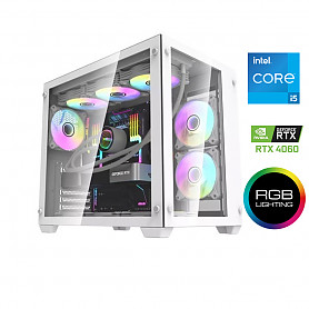 Core i5-14400F 64GB 1TB SSD 1TB HDD RTX 4060 8GB NoOs Stacionarus kompiuteris