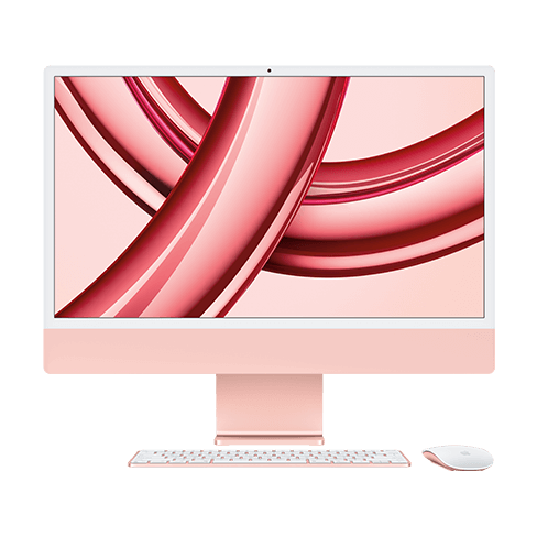 iMac 24" 4.5K stacionarus kompiuteris + klaviatūra ir pelė