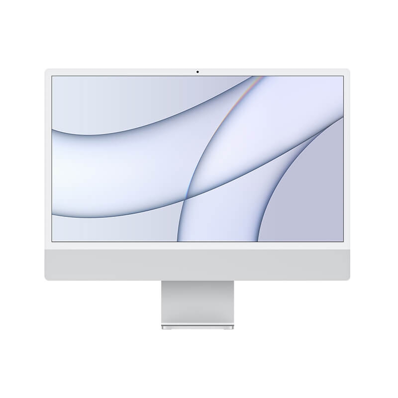 iMac 24" 4.5K Retina, M1 8C CPU, 16GB, 1TB SSD, 8C GPU, Mac OS, Silver, Magic belaidė klaviatūra Touch ID su skaičiais - Z12R00187