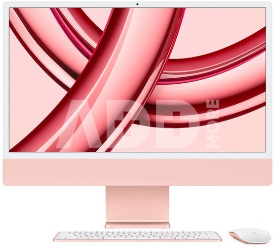 Apple iMac 24” 4.5K Retina, Apple M3 8C CPU, 8C GPU/8GB/256GB SSD/Pink/INT Apple
