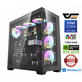 Core i9-14900F 32GB 512GB SSD 2TB HDD RTX 4070 12GB Windows 11 Stacionarus kompiuteris