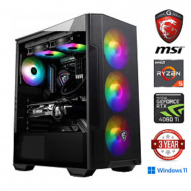 Ryzen 5 7600 32GB 512GB SSD NVME 1TB HDD RTX 4060 Ti Windows 11 Stacionarus kompiuteris