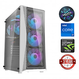 i7-12700KF 16GB 512GB SSD RTX 3050 NOOS White Stacionarus kompiuteris
