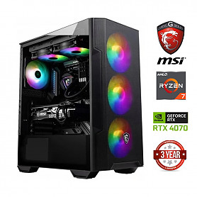 Ryzen 7 5700g 16GB 256GB SSD NVME 1TB HDD RTX 4070 NoOs Stacionarus kompiuteris