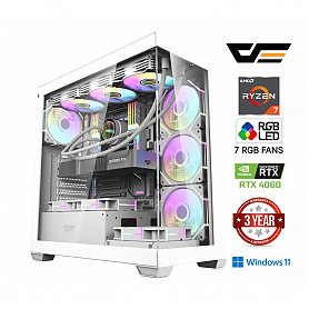 Ryzen 7 7800X3D 16GB 1TB SSD 1TB HDD RTX 4060 Windows 11 Stacionarus kompiuteris