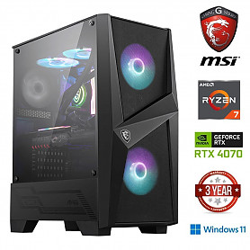 Ryzen 7 5700g 16GB 256GB SSD NVME RTX 4070 Windows 11 Stacionarus kompiuteris
