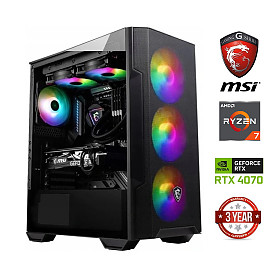 Ryzen 7 5700g 32GB 256GB SSD NVME RTX 4070 NoOs Stacionarus kompiuteris