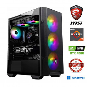 Ryzen 7 5800X 8GB 512GB SSD RTX 4060 Windows 11 Stacionarus kompiuteris