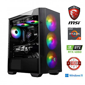 Ryzen 7 5800X 16GB 512GB SSD RTX 4060 Windows 11 Stacionarus kompiuteris