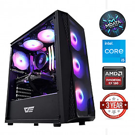 i5-14400F 64GB 4TB SSD 1TB HDD RX580 NoOS Stacionarus kompiuteris