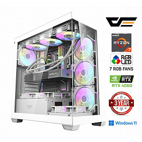 Ryzen 7 7800X3D 32GB 1TB SSD 2TB HDD RTX 4060 Windows 11 Stacionarus kompiuteris