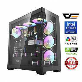 Core i5-14400F 16GB 512GB SSD 2TB HDD RTX 4060 8GB NoOS Stacionarus kompiuteris
