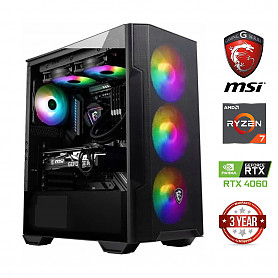 Ryzen 7 5700G 8GB 1TB SSD RTX 4060 NoOs Stacionarus kompiuteris