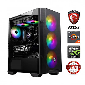 Ryzen 5 7600 16GB 512GB SSD NVME 2TB HDD RTX 4060 Ti NoOs Stacionarus kompiuteris