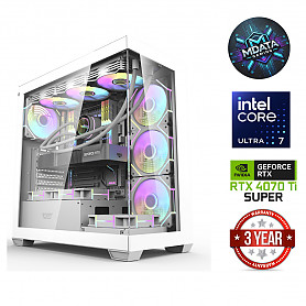 Core Ultra 7-265K 64GB 2TB SSD 1TB HDD RTX 4070 Ti Super Windows 11 Pro Stacionarus kompiuteris