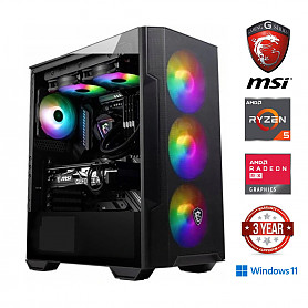 Ryzen 5 5600G 32GB 512GB SSD 2TB HDD RX580 8GB Windows 11 Stacionarus kompiuteris