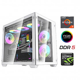 Ryzen 7 7800X3D 16GB 1TB SSD 1TB HDD RTX 4060 Windows 11 Stacionarus kompiuteris