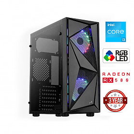 Core i3-14100F 64GB 512GB SSD RX 580 8GB NoOS Stacionarus kompiuteris