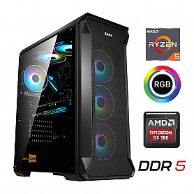Ryzen 5 5500 8GB 512GB SSD RTX 4060 8GB Windows 11 Stacionarus kompiuteris