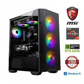 Ryzen 7 5700g 32GB 1TB SSD NVME 1TB HDD RTX 4070 Windows 11 Stacionarus kompiuteris