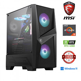 Ryzen 5 5500 16GB 512GB SSD 1TB HDD RTX 4060 8GB Windows 11 Stacionarus kompiuteris